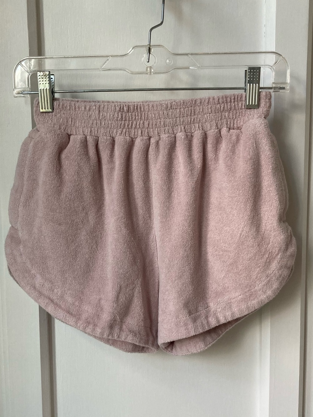 Equil | Women's Plush Terry Lounge Shorts - Dusty Pink